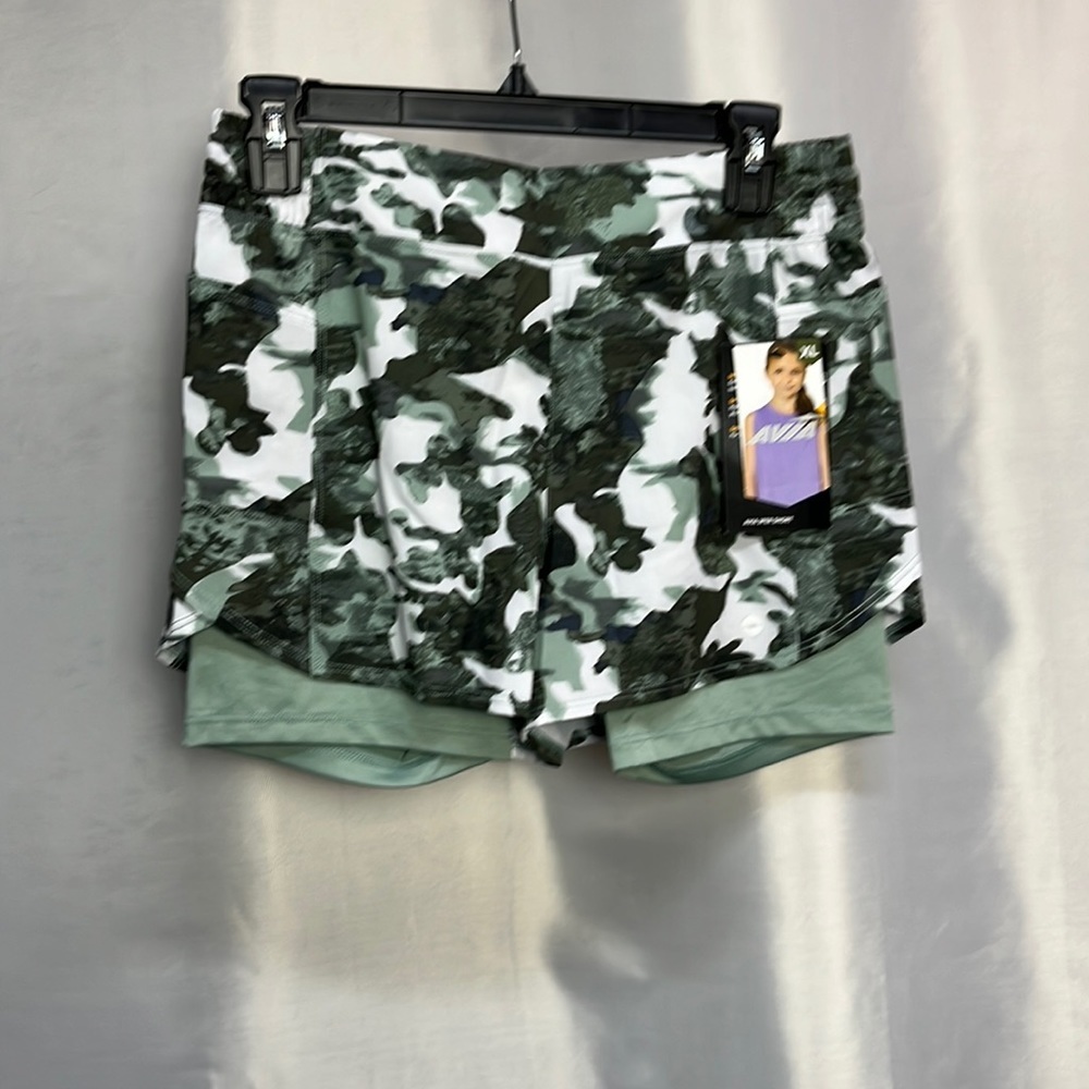 AVIA girls shorts. 2fer shorts